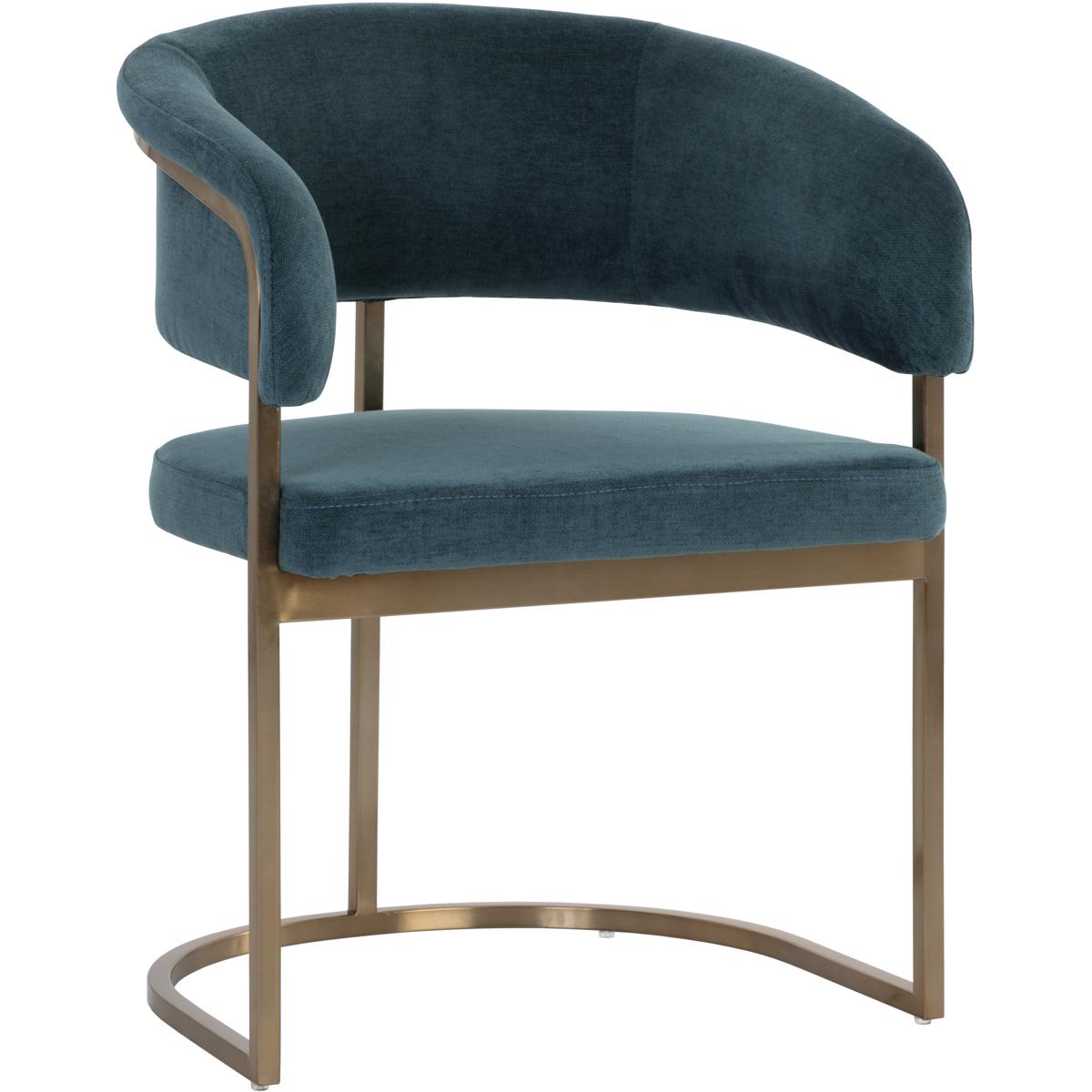 SUNPAN 109049 Marris Gold / Danny Teal Dining Armchair